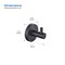 Kibi Circular Bathroom Towel & Robe Hook 2 Count KBA1401MB-2PC - alternate 2